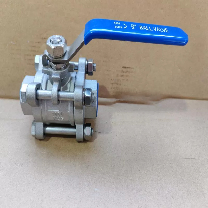 Three-piece 304 socket welding ball valve Q61F-16P-DN20 socket welding nominal pressure 16bar