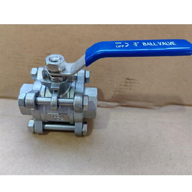 Three-piece 304 socket welding ball valve Q61F-16P-DN20 socket welding nominal pressure 16bar