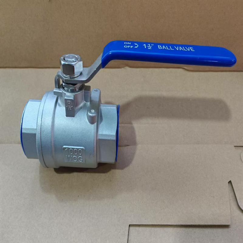 Q11F two-piece 304 stainless steel /CF8 ball valve DN8 PT(ZG)/RC internal thread for Q11F-10P-DN8 up to 64 kg