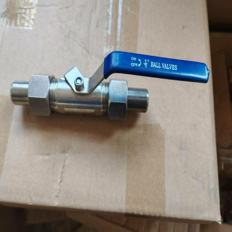 Stainless steel 316 wide double outer wire ball valve Q21F-16R-DN10 nominal pressure PN16