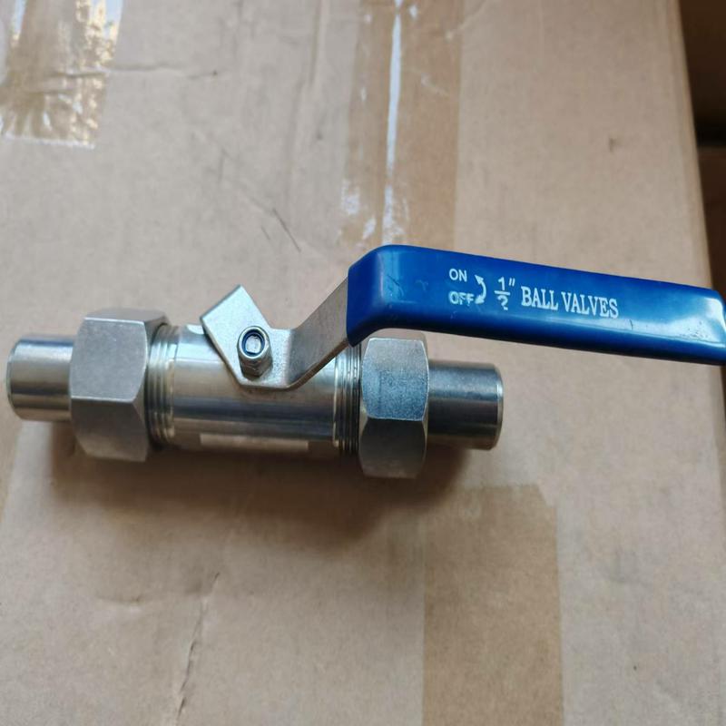 Carbon steel WCB wide double outer wire ball valve Q21F-16C-DN10 nominal pressure PN16