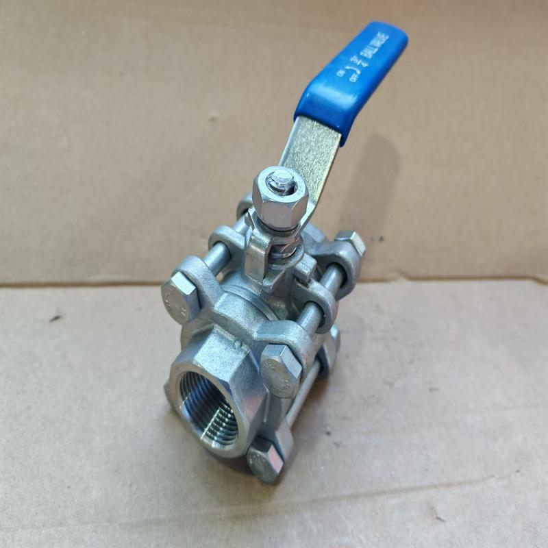 Q11F series three-piece 304 stainless steel /CF8 wire ball valve Q11F-16P-DN15 PT/ZG/RC internal thread interface nominal pressure 16bar