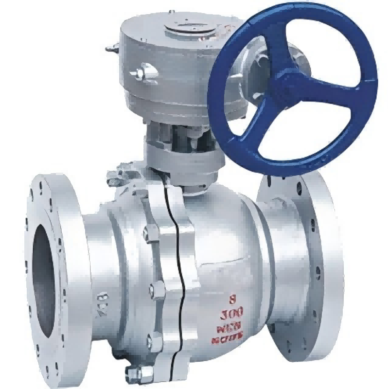 Q341F, Q341Y type PN16~PN40 worm drive ball valve