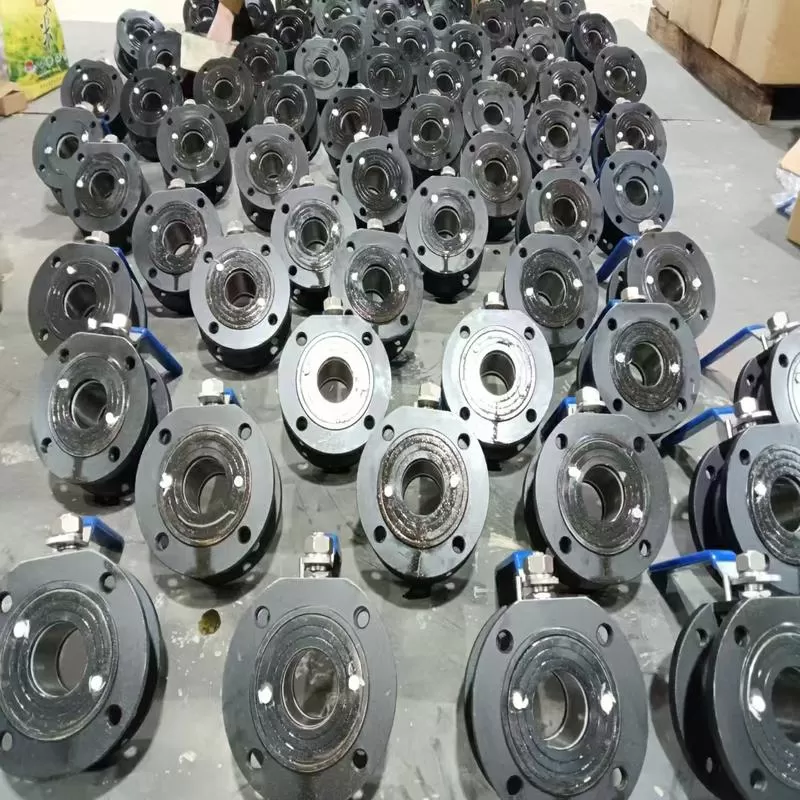 Clamped ball valve