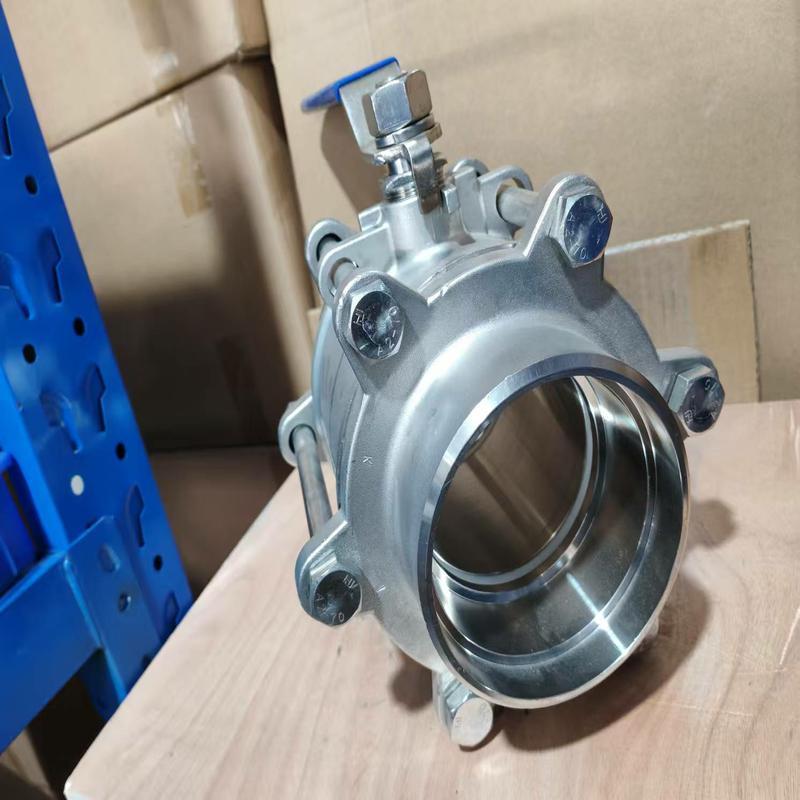 Three piece stainless steel socket welding ball valve