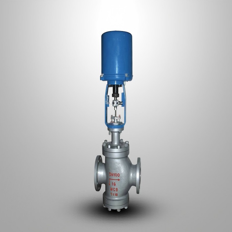 Electric two-seat regulating valve