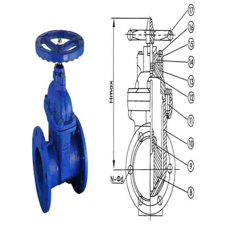 Z45X dark rod elastic seat seal gate valve